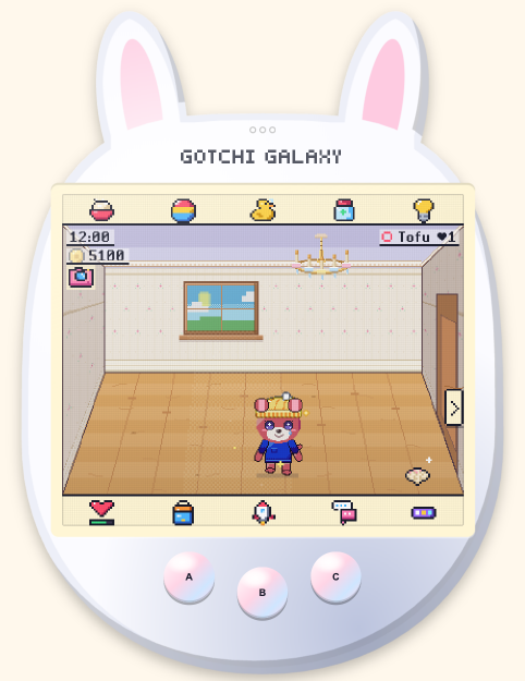 The game inside the Snow Bunny case